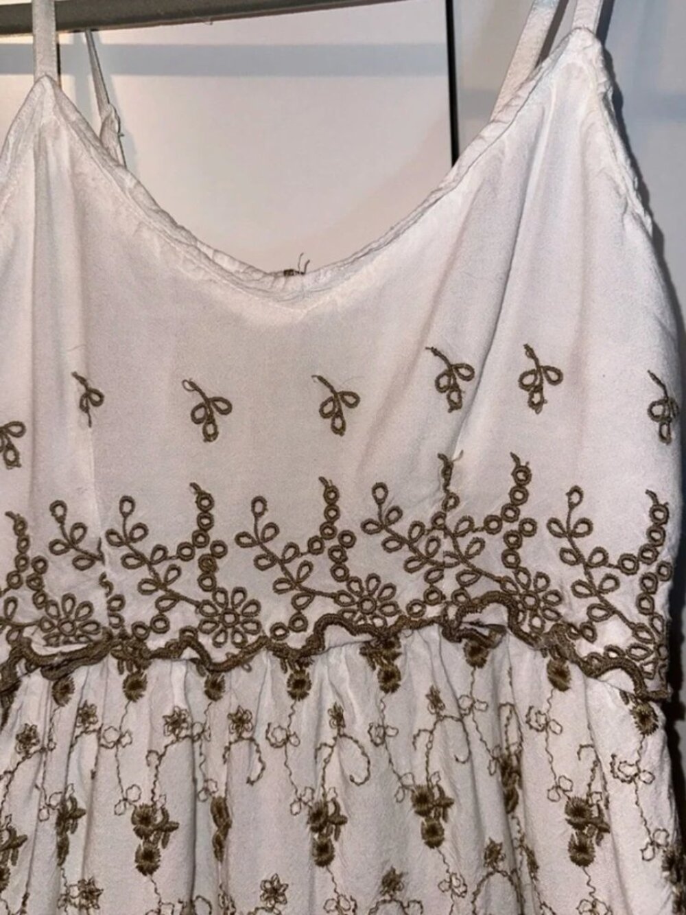 Jessica Simpson Eyelet Lace Embroidered Dress Size L - Picture 4 of 5